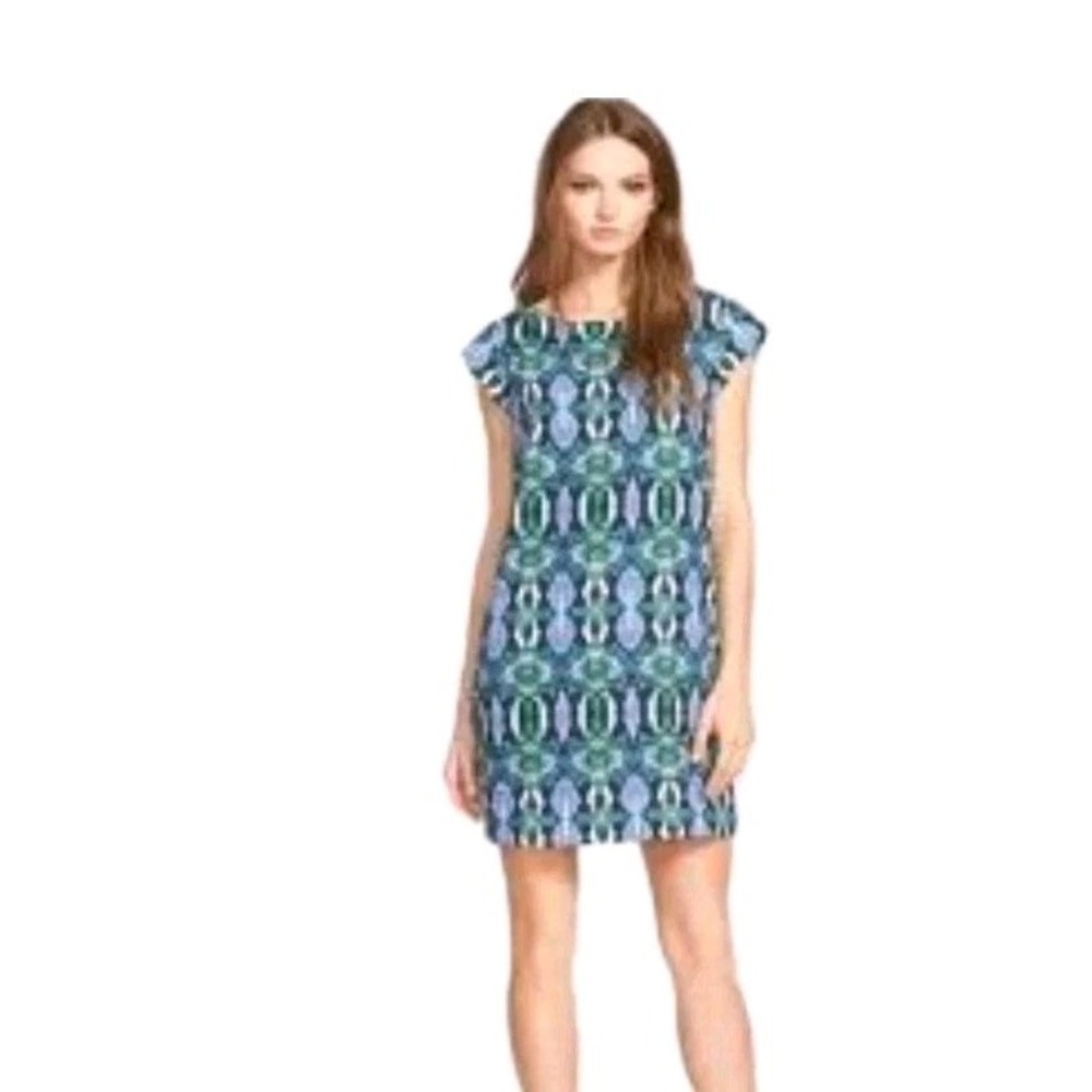 SAM EDELMAN Designer Sheer Back dress S Officecore Boardroomcore Bohemian Luxury